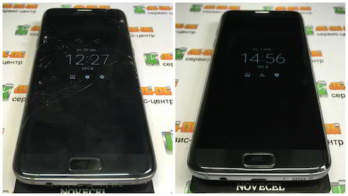 заміна скла Samsung S7 Edge Black Onix 