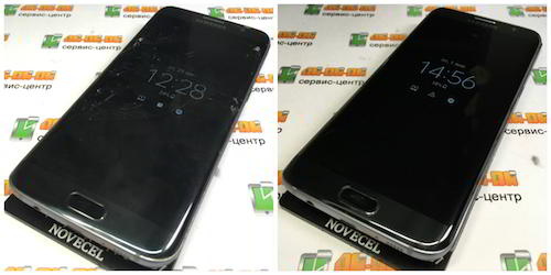 заміна скла Samsung S7 Edge Black Onix Осокорки