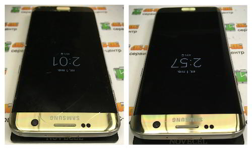заміна скла Samsung Galaxy S7 Edge Gold Platinum Київ