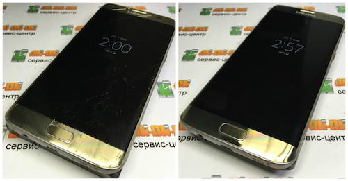 надійна заміна скла Samsung Galaxy S7 Edge Gold Platinum