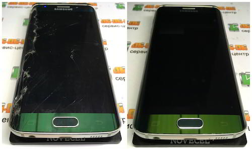 заміна скла Samsung S6 Edge Green Emerald на шулявці
