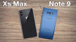 Samsung Note 9 vs iPhone XS Max