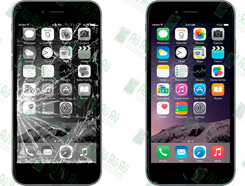 Разбилось стекло iPhone 6: Киев, Украина