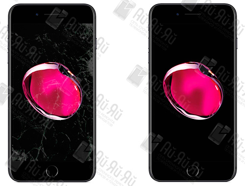 Разбилось стекло на iPhone 7 Plus: Киев, Украина