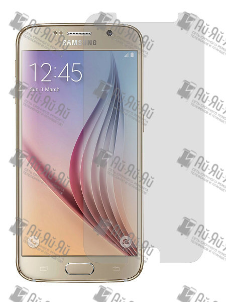 2D защитное стекло на Samsung Galaxy S6